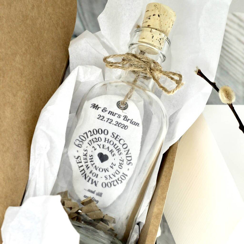Personalised Cotton Dates In A Bottle