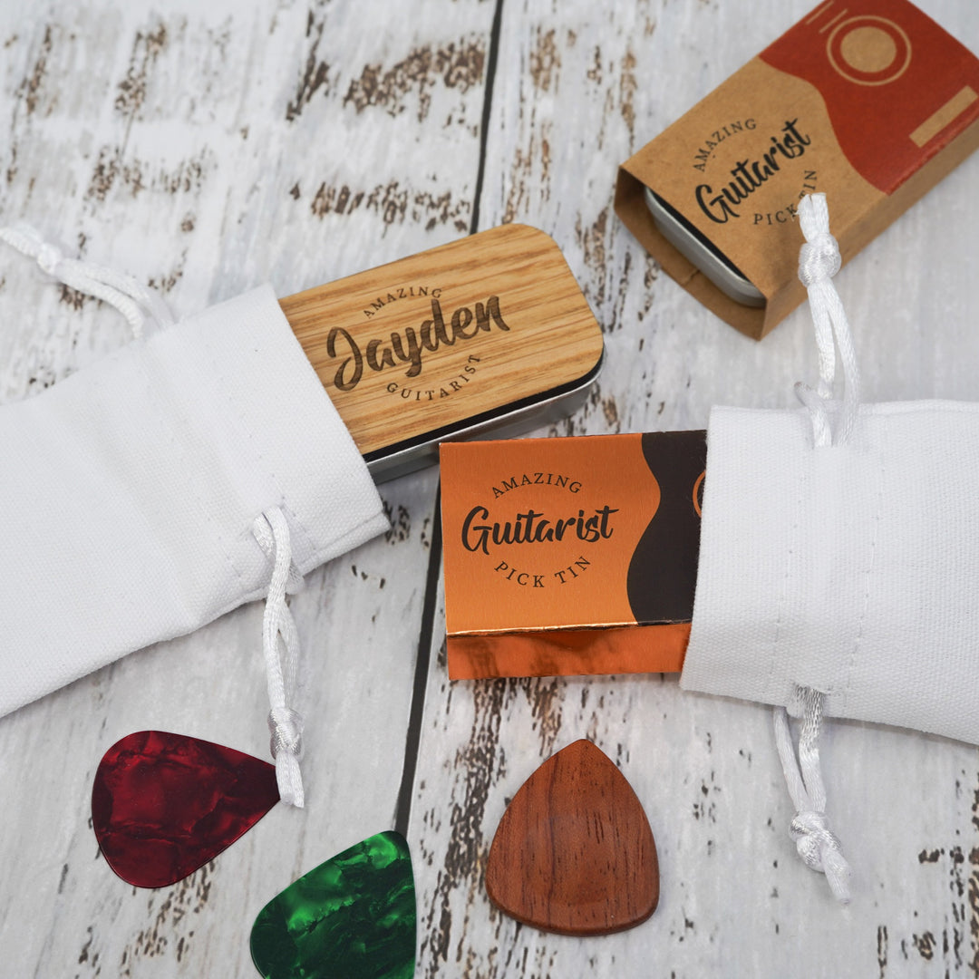 Personalised Guitar Pick Tin