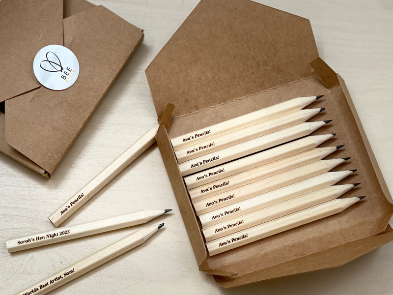 Engraved Personalised Message Pencils