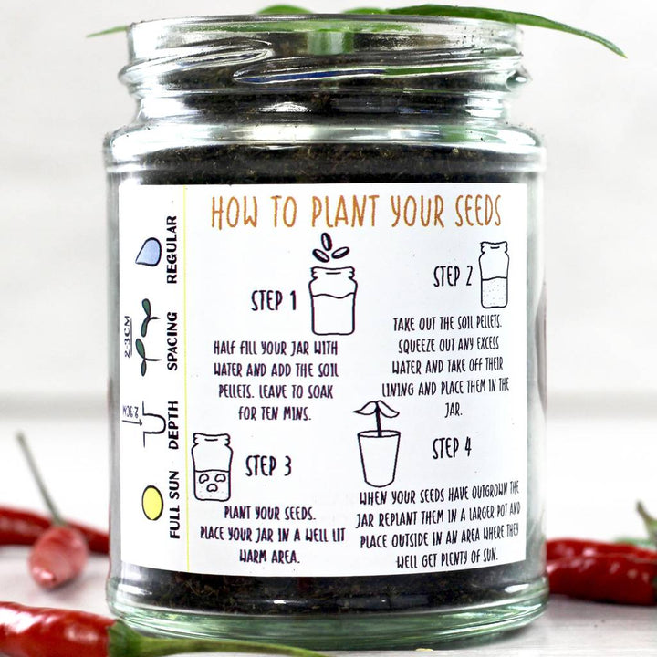 Personalised 'Don't Kill Me' Chilli Jar Grow Kit