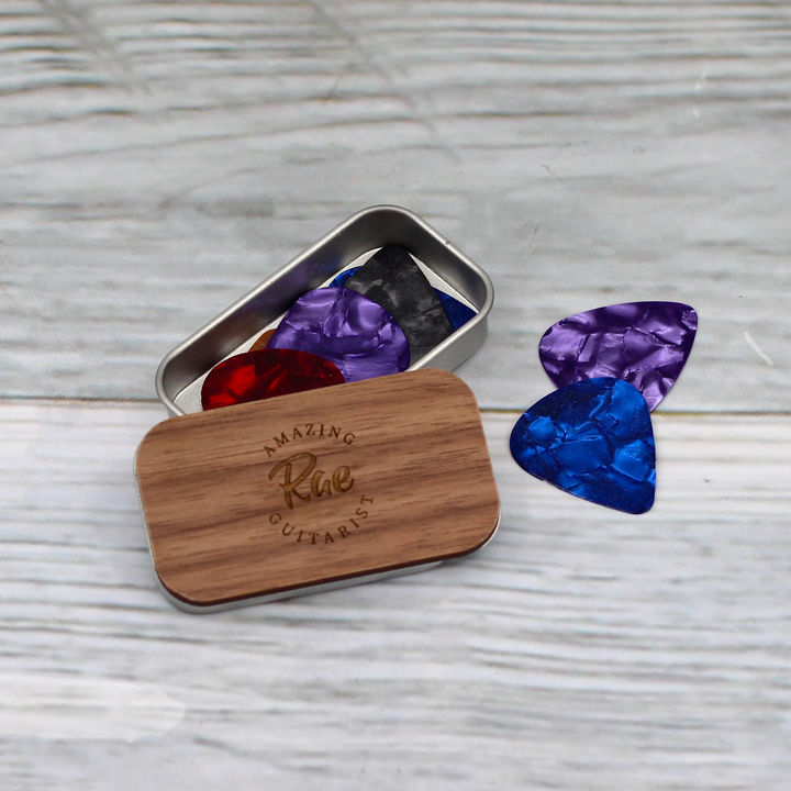 Personalised Guitar Pick Tin