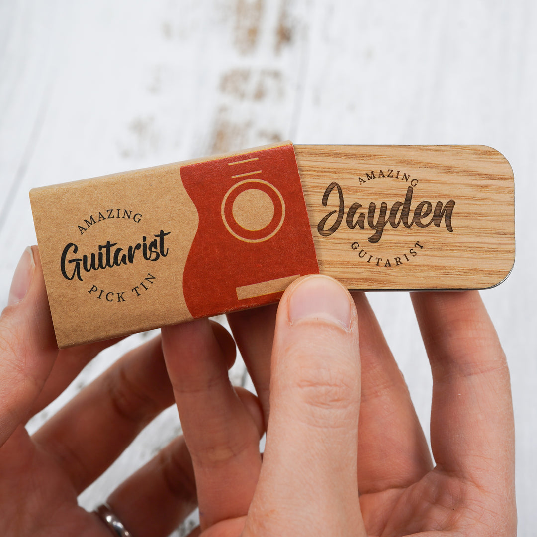 Personalised Guitar Pick Tin