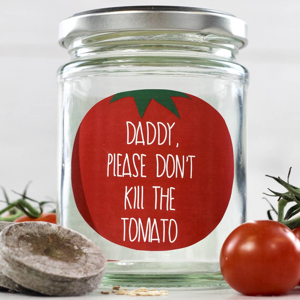 Personalised 'Don't Kill Me' Cherry Tomato Jar Grow Kit
