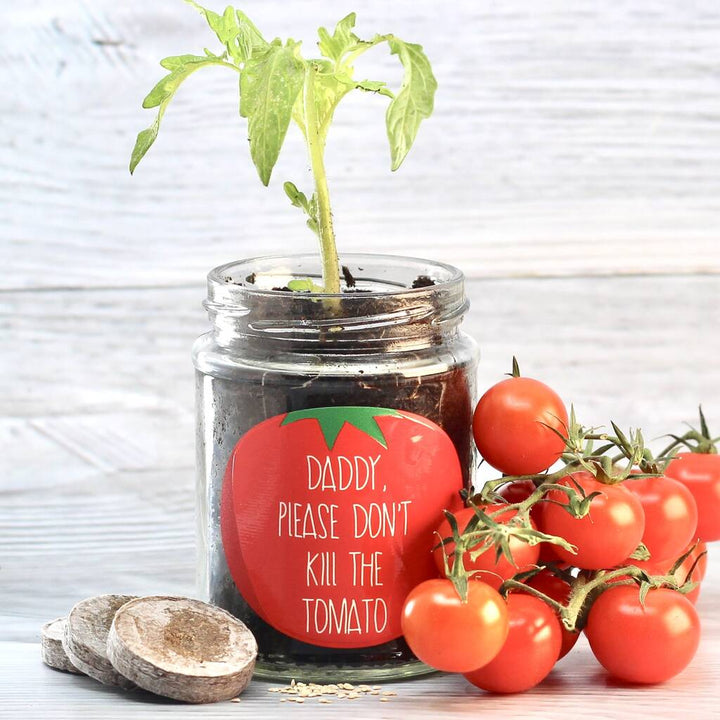 Personalised 'Don't Kill Me' Cherry Tomato Jar Grow Kit