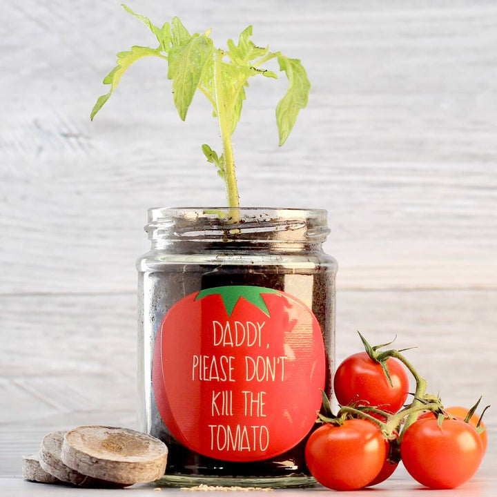 Personalised 'Don't Kill Me' Cherry Tomato Jar Grow Kit