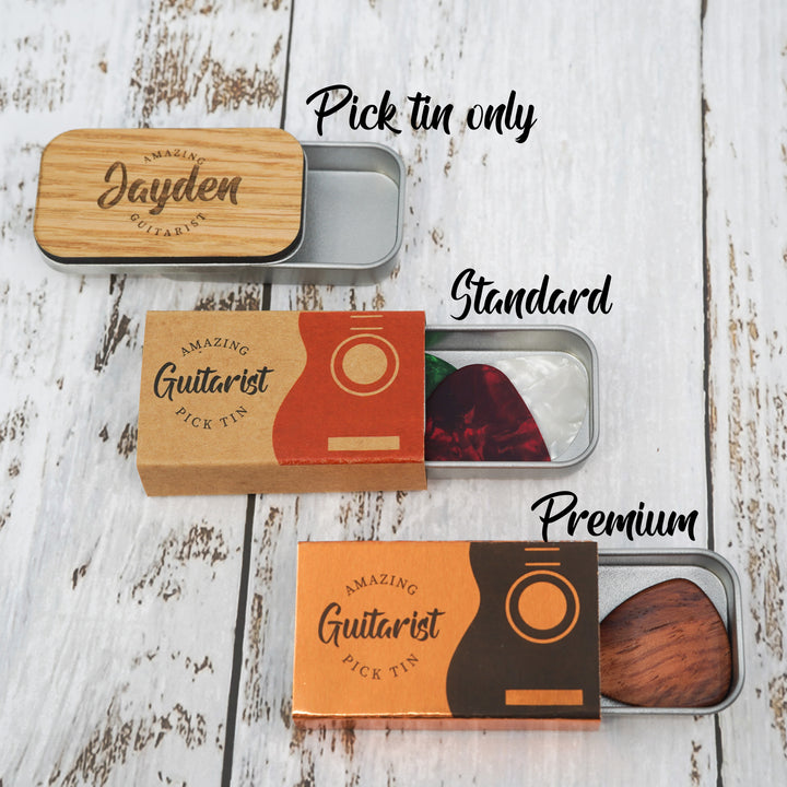 Personalised Guitar Pick Tin