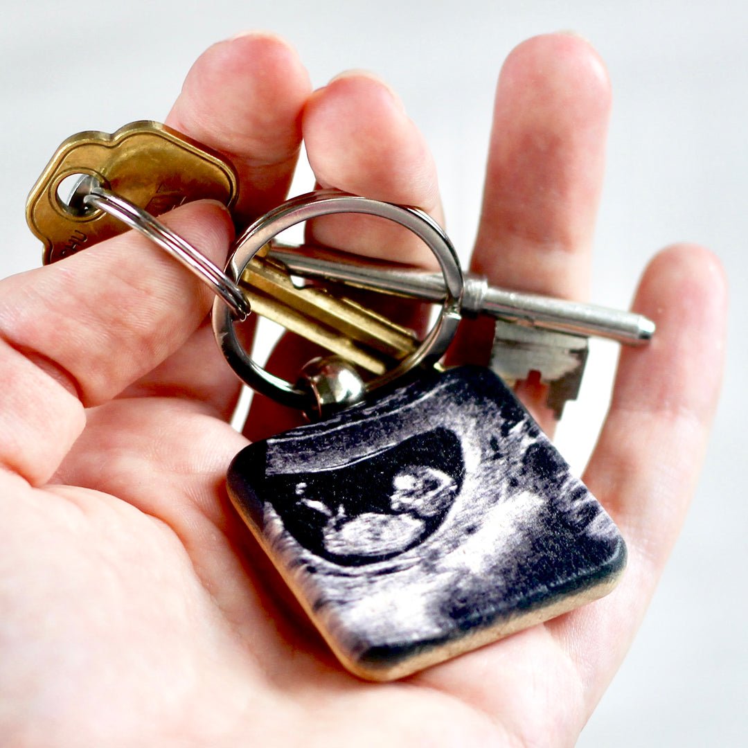 Personalised Baby Scan Keyring