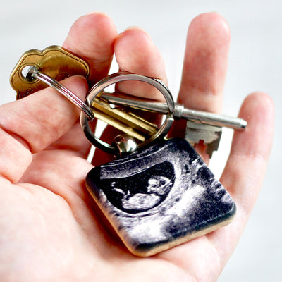 Personalised Baby Scan Keyring