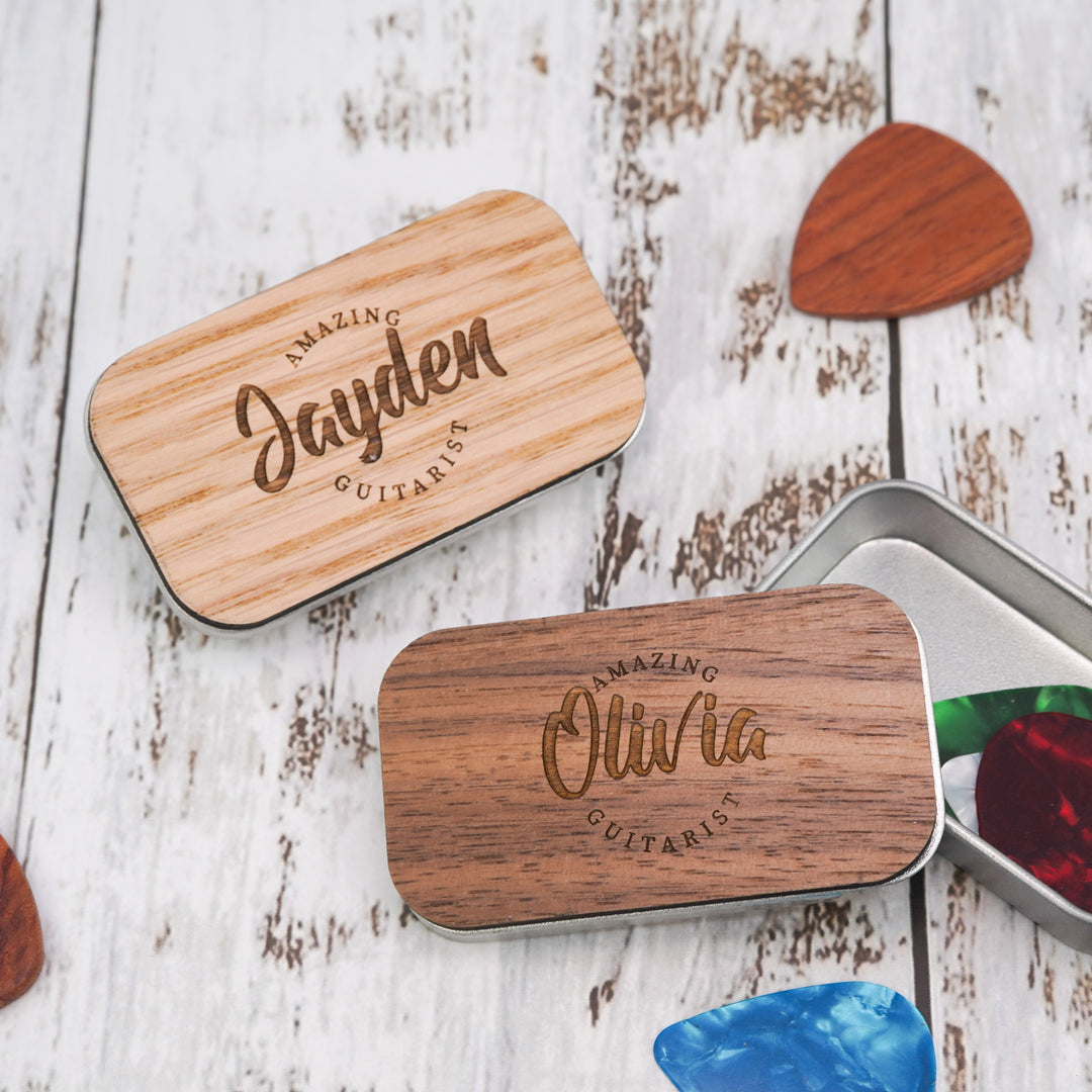 Personalised Guitar Pick Tin