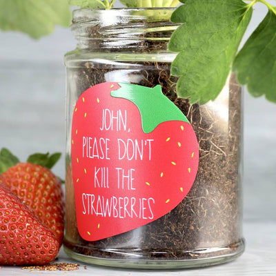 Personalised 'Don't Kill Me' Strawberry Jar Grow Kit