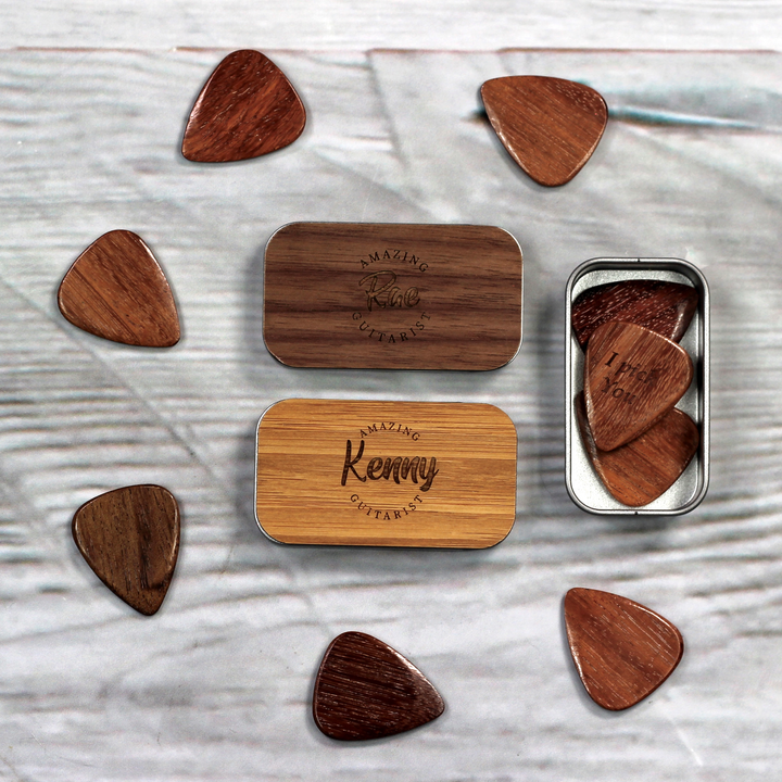 Personalised Guitar Pick Tin