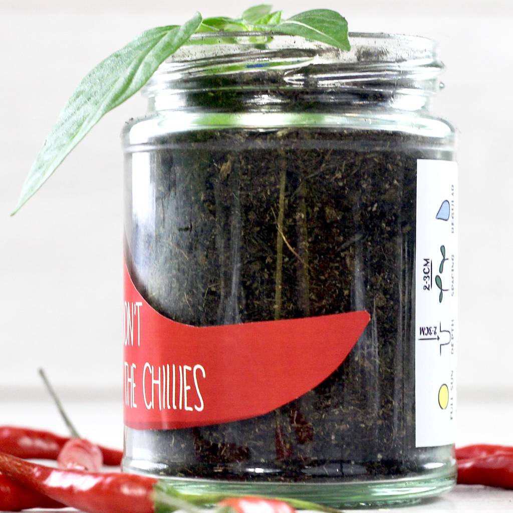 Personalised 'Don't Kill Me' Chilli Jar Grow Kit