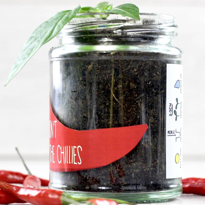 Personalised 'Don't Kill Me' Chilli Jar Grow Kit