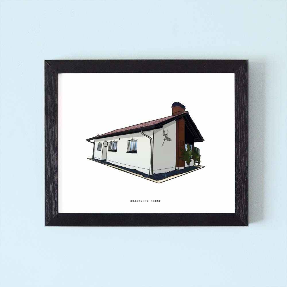 Personalised House Illustration Print