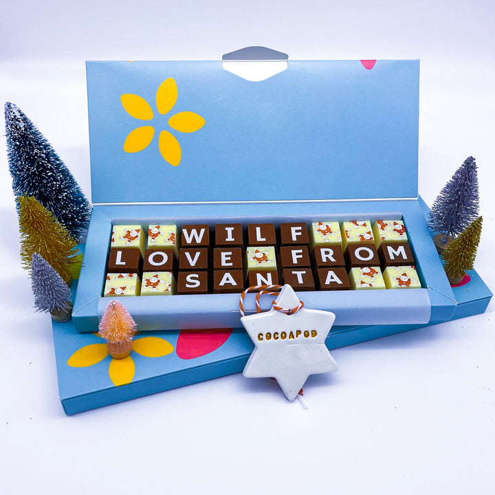 Personalised Santa Chocolates with Name