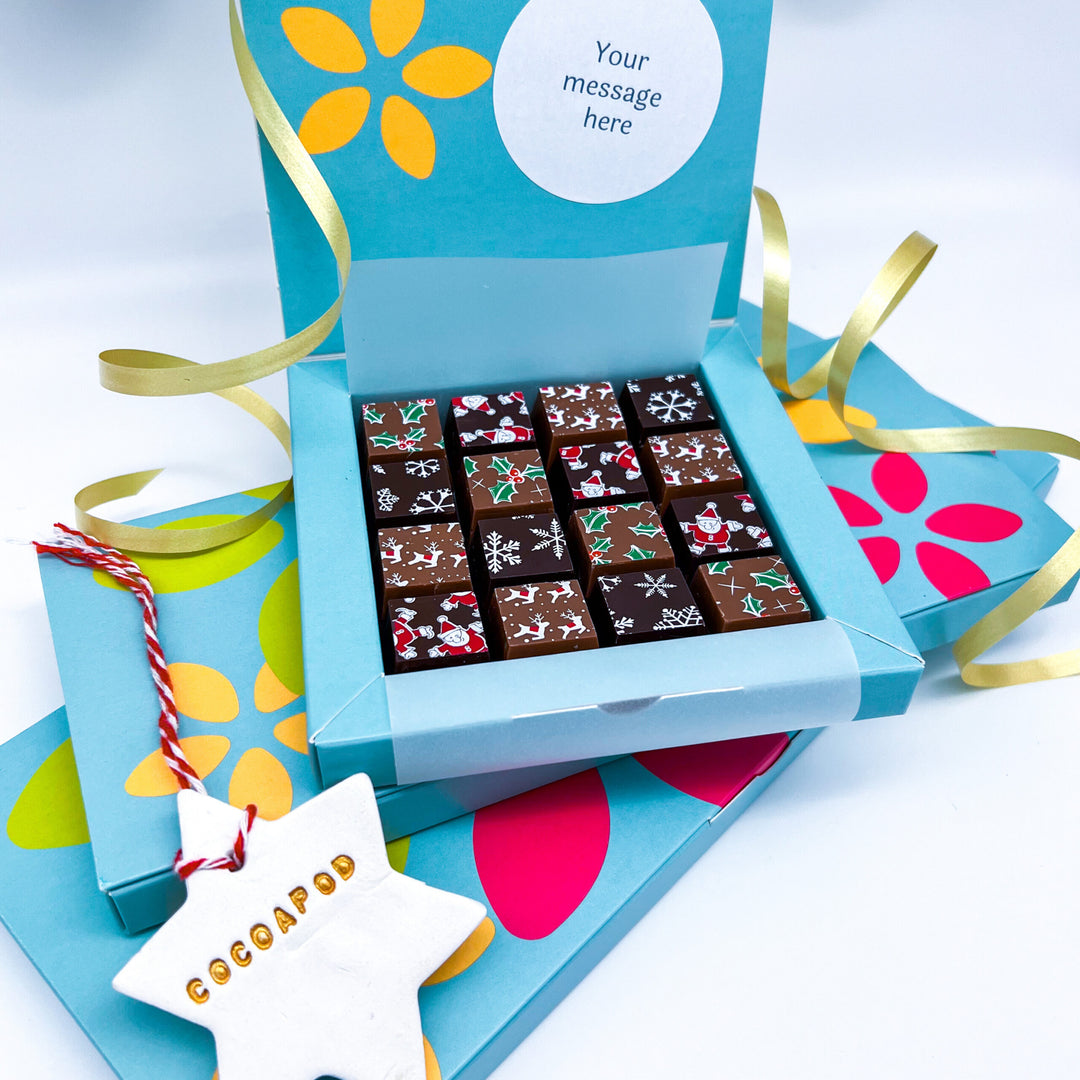 Personalised Christmas Mosaic Chocolates