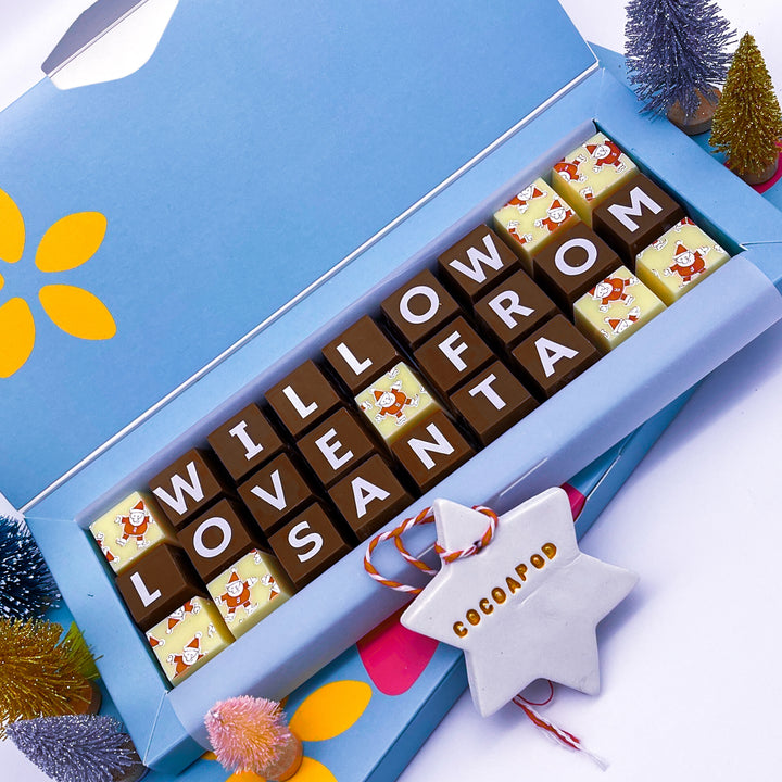 Personalised Santa Chocolates with Name