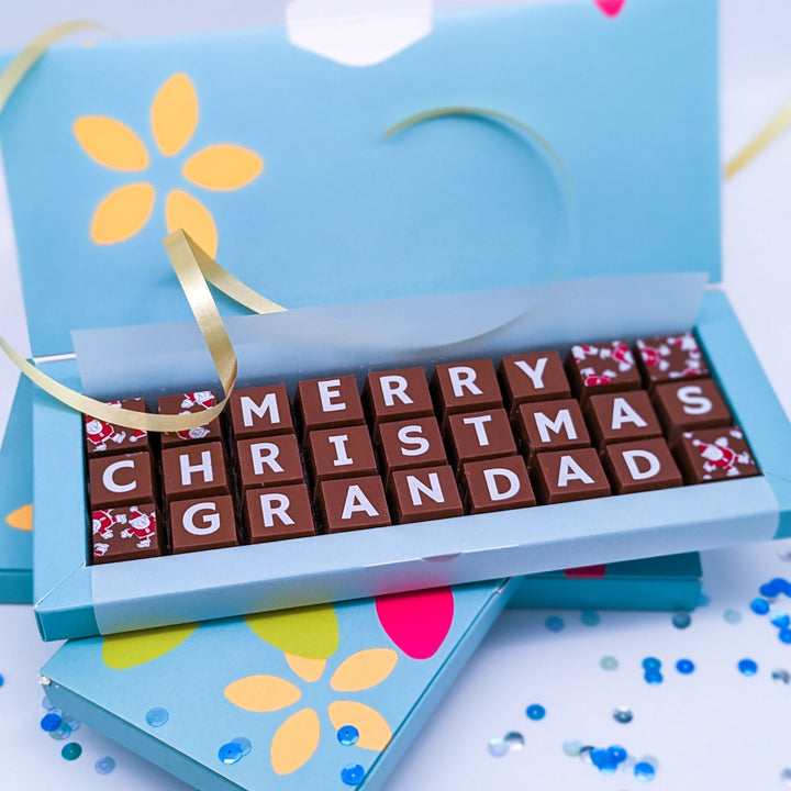 Personalised Christmas Chocolate for Grandad