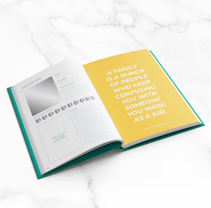 Family Bucket List Scratch Book