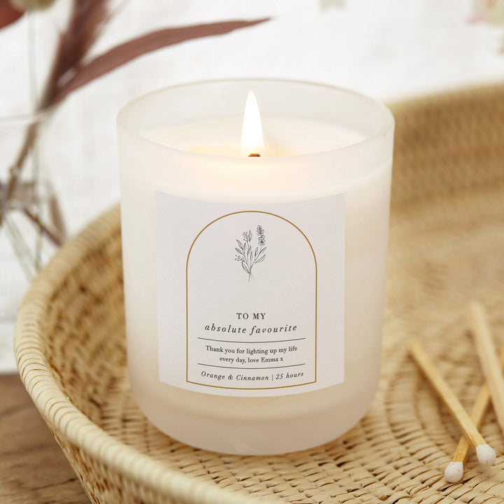 Personalised Wildflower Candle