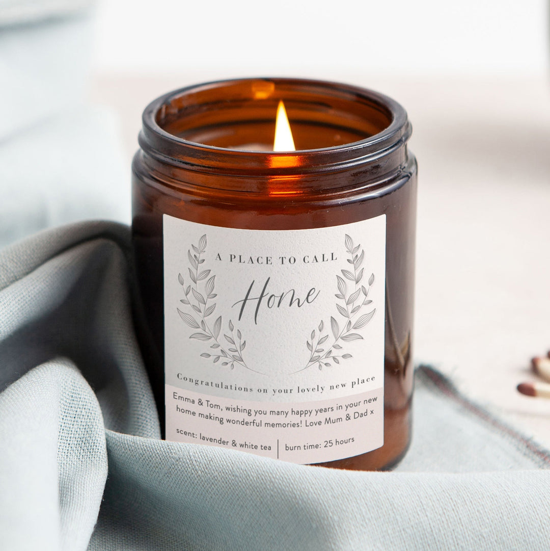 Personalised New Home Candle Gift