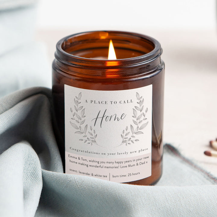 Personalised New Home Candle Gift