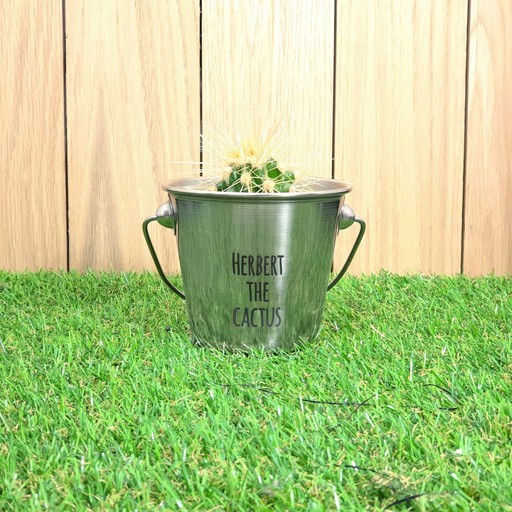 Chic Personalised Metal Plant Pot