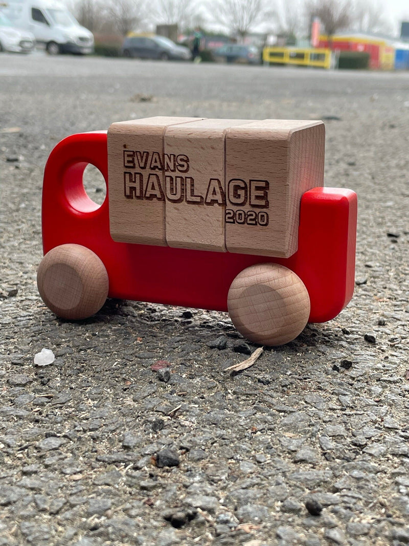 Personalised Wooden Toy Truck