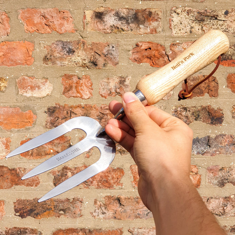 Personalised Stainless Steel Fork and Trowel Set