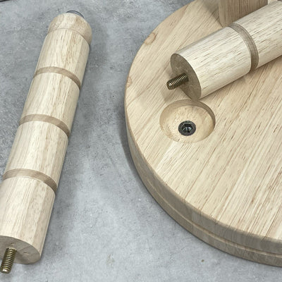 Imaginative Engraved Wooden Stool