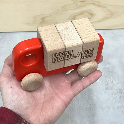 Personalised Wooden Toy Truck