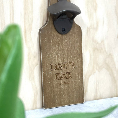 Wooden Wall Bottle Opener