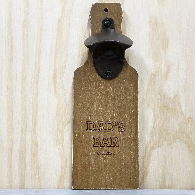 Wooden Wall Bottle Opener
