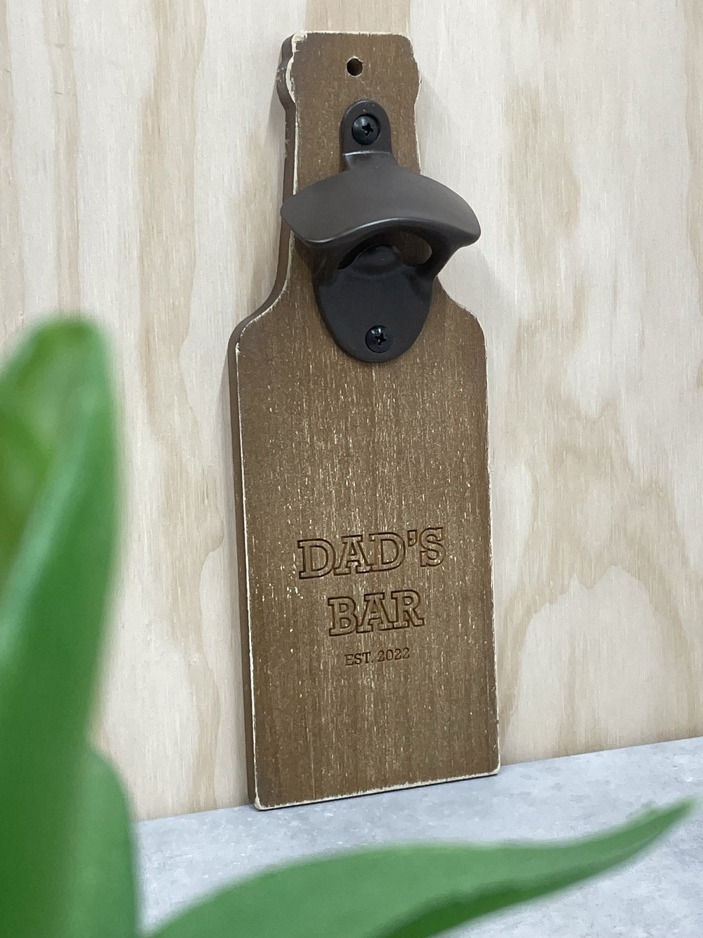 Wooden Wall Bottle Opener