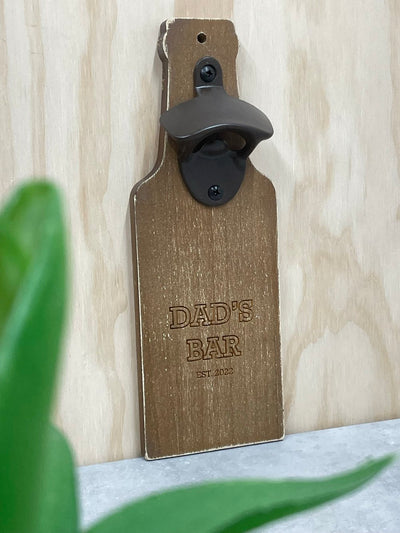 Wooden Wall Bottle Opener