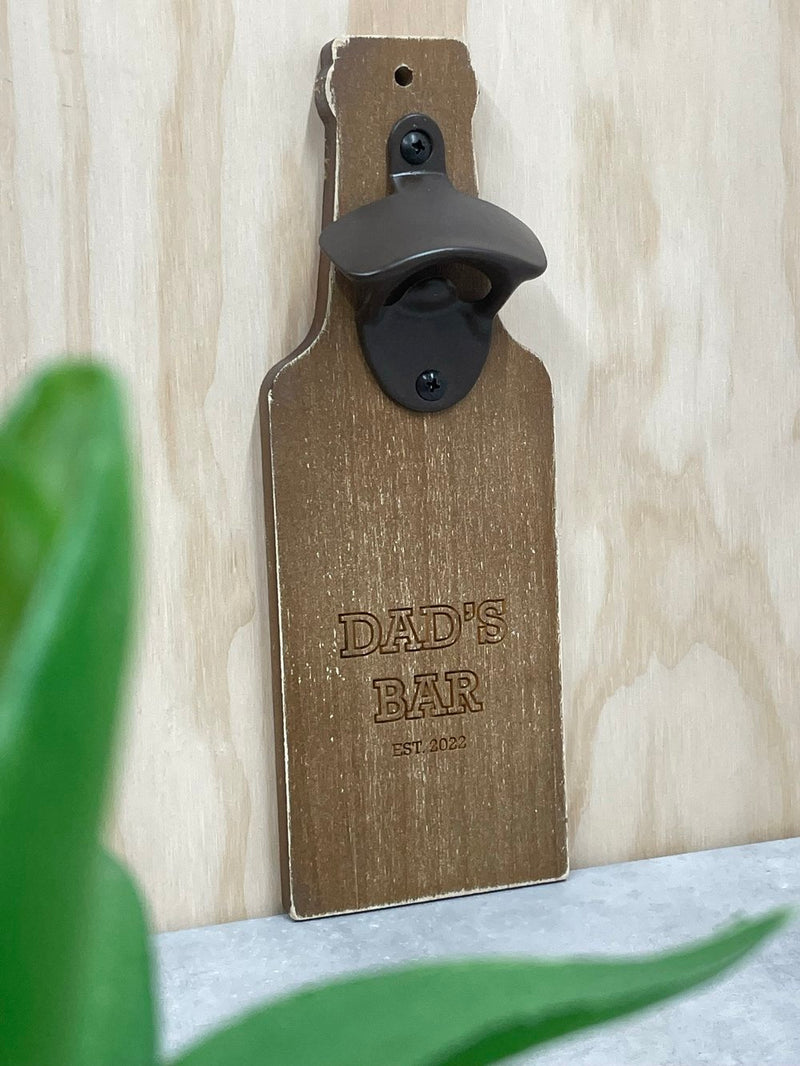 Wooden Wall Bottle Opener