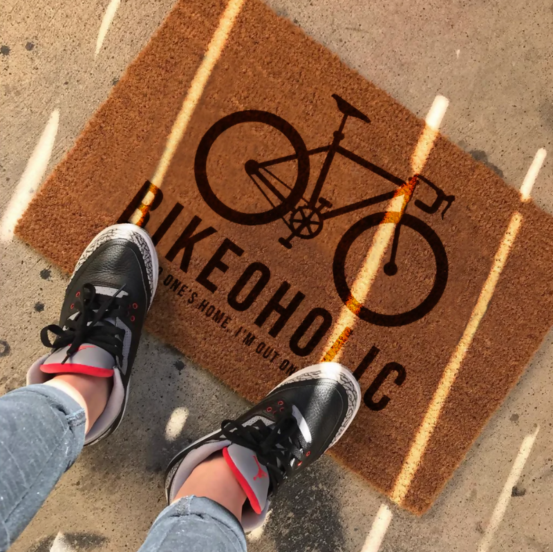 Personalised Bike Door Mat