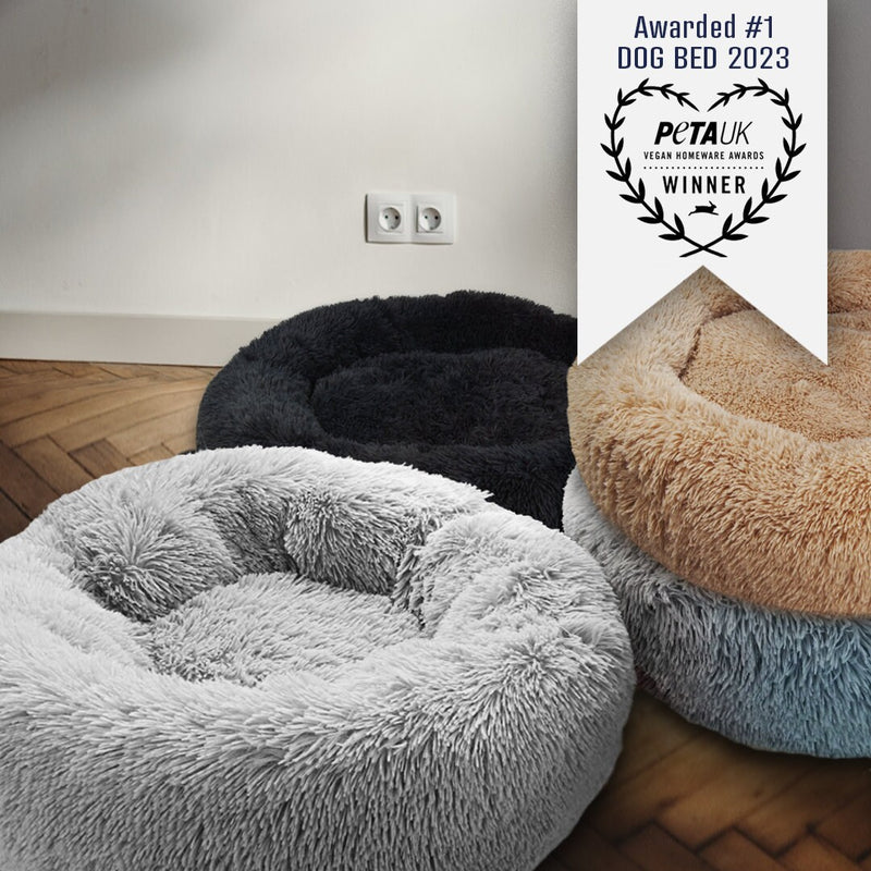 ECO Donut Shaped Fluffy Dog Bed