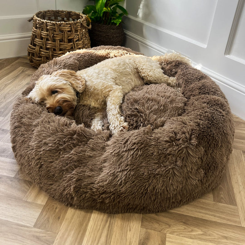 ECO Donut Shaped Fluffy Dog Bed