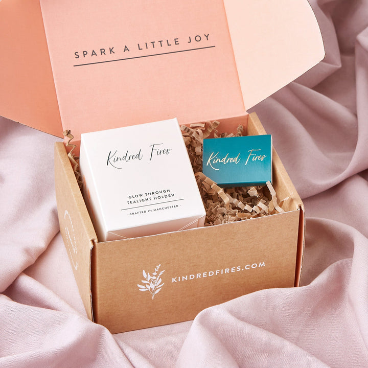 Personalised First Home Tea Light Holder Gift Set