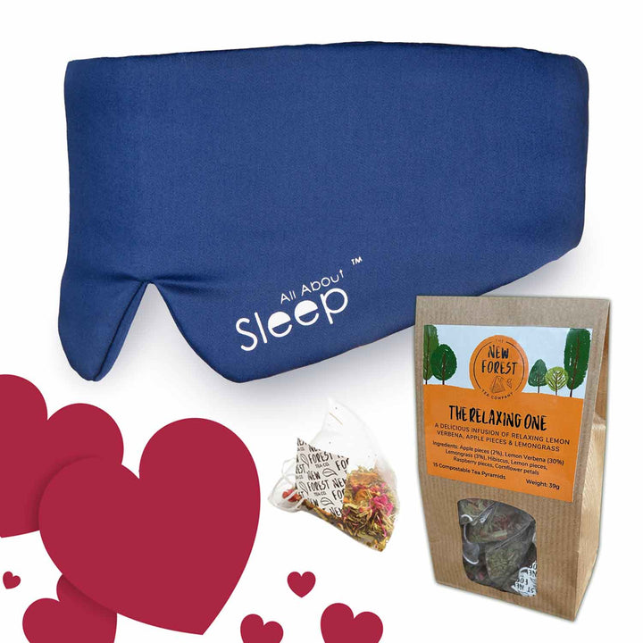 The Relaxation Set: Bamboo Sleep Mask and Relaxing Tea Pyramids
