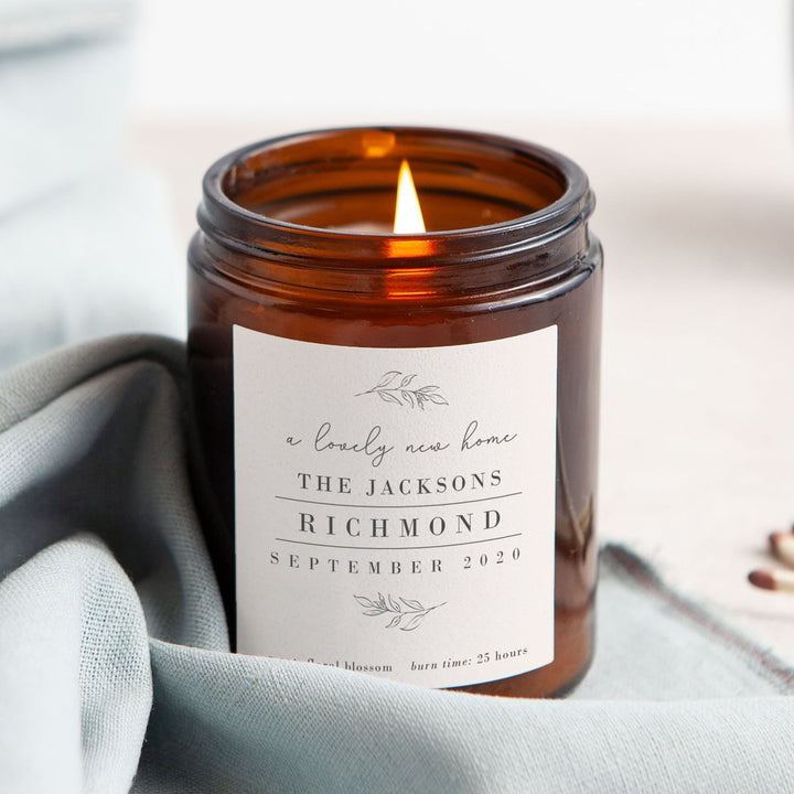 Personalised New Home Candle Gift