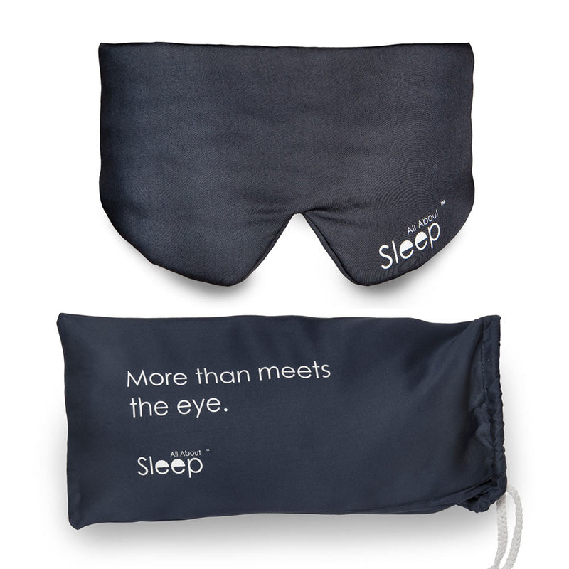 Bamboo Sleep Mask & Matching Sleep Scrunchie Set: Organic, Vegan Silk