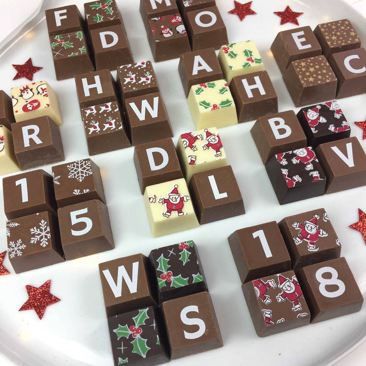 Personalised Christmas Chocolate Squares