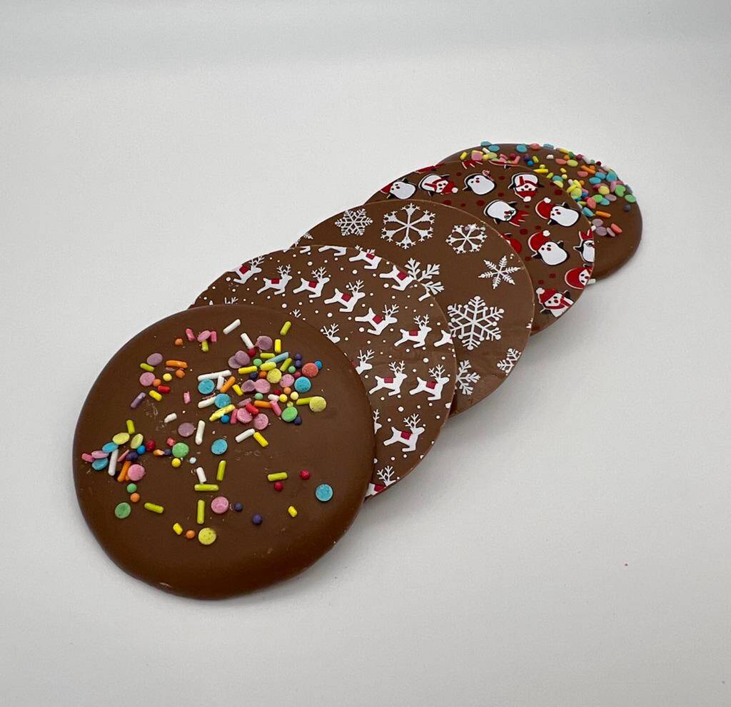 Giant Festive Christmas Chocolate Buttons