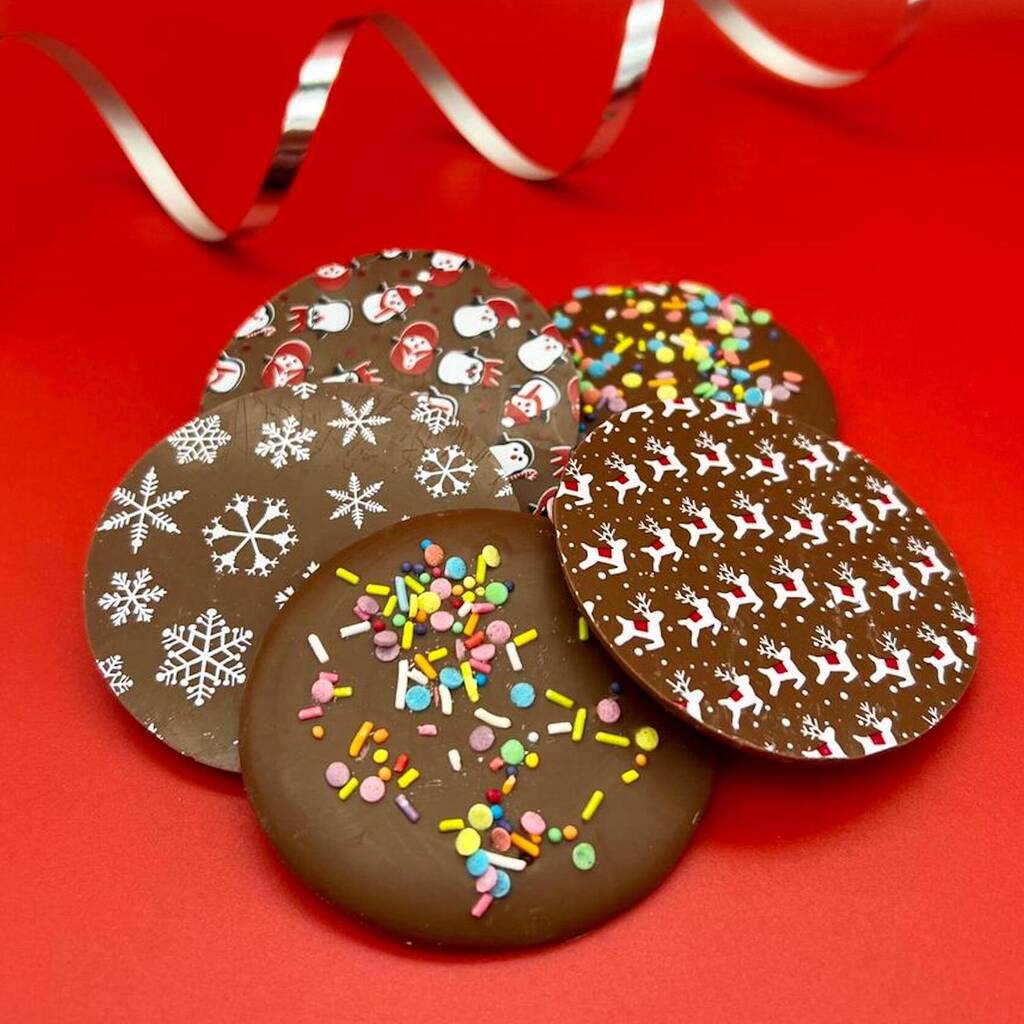 Giant Festive Christmas Chocolate Buttons