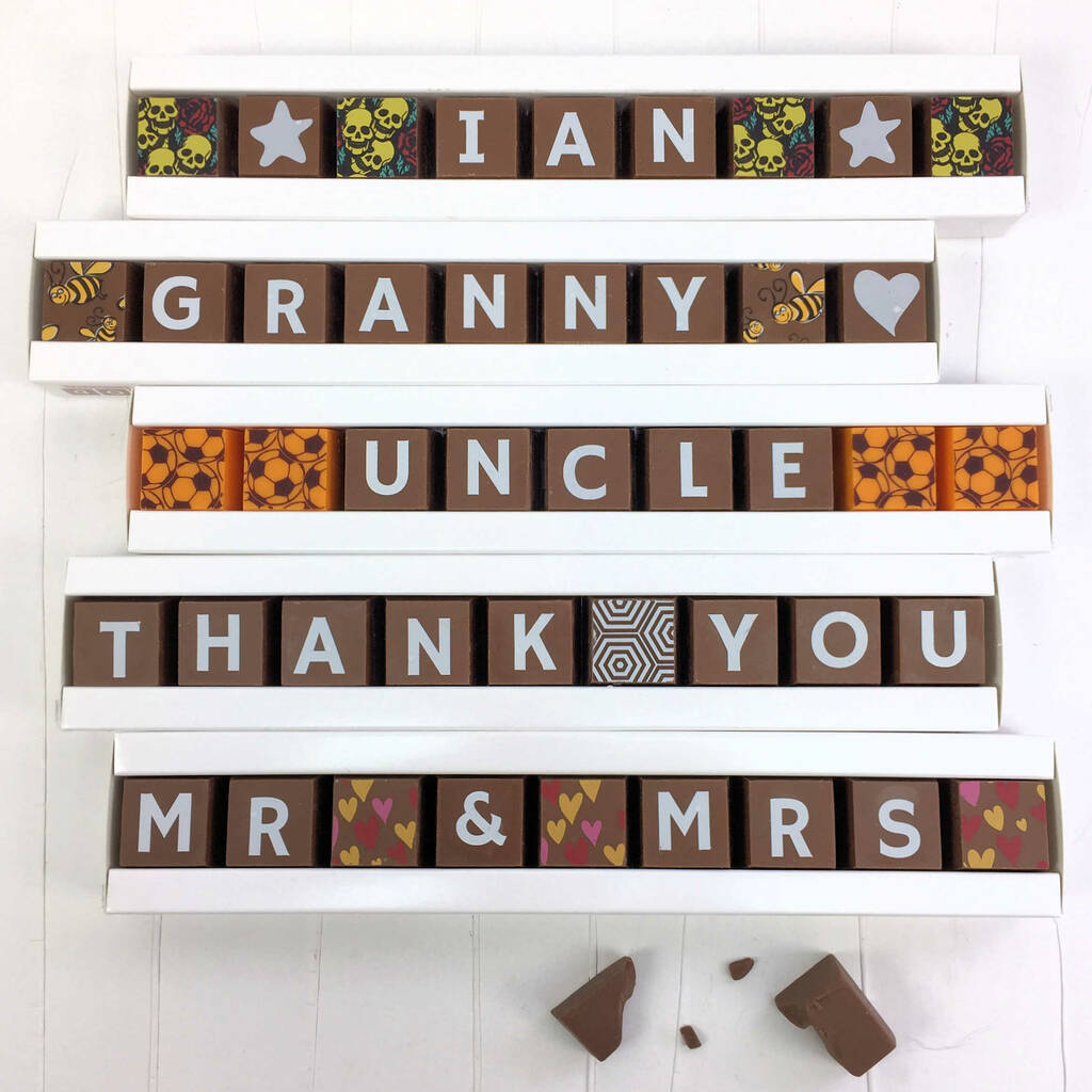 Personalised Name Chocolate Blocks