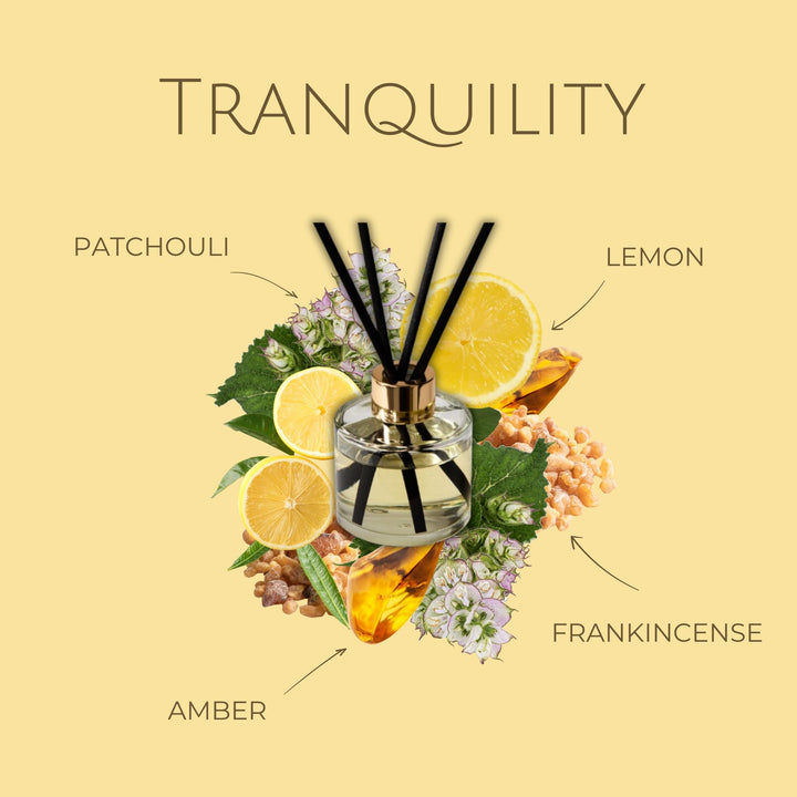 Tranquillity Luxury Reed Diffuser – Frankincense, Patchouli & Amber
