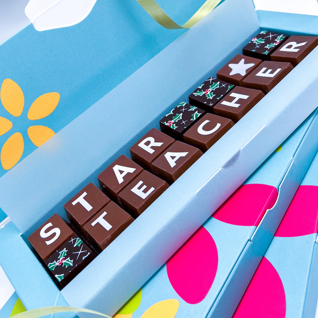 Star Teacher Christmas Chocolate Gift Box