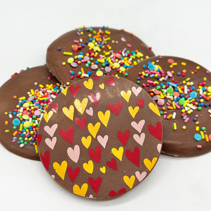 Giant Decorated Valentine’s Chocolate Buttons